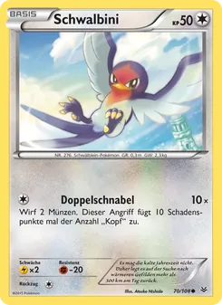 Schwalbini, Karte 70 aus Drachenleuchten