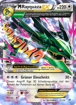 M-Rayquaza EX, Karte 76 aus Drachenleuchten