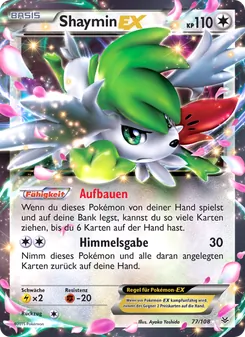 Shaymin EX, Karte 77 aus Drachenleuchten