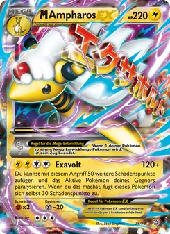 M-Ampharos EX, Karte 28 aus Ewiger Anfang