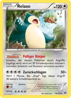 Relaxo, Karte 118 aus TURBOstart
