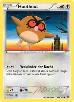 Hoothoot, Karte 119 aus TURBOstart