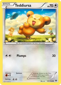 Teddiursa, Karte 121 aus TURBOstart