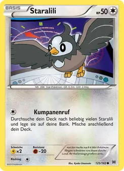 Staralili, Karte 125 aus TURBOstart