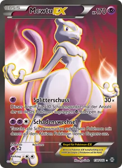 Mewtu EX, Karte 158 aus TURBOstart