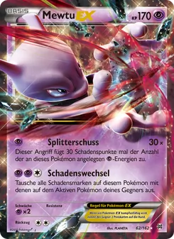 Mewtu EX, Karte 62 aus TURBOstart