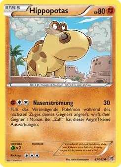 Hippopotas, Karte 83 aus TURBOstart