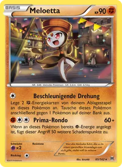 Meloetta, Karte 85 aus TURBOstart