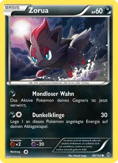 Zorua, Karte 89 aus TURBOstart