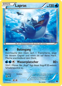 Lapras, Karte 28 aus TURBOfieber