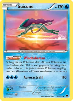 Suicune, Karte 30 aus TURBOfieber