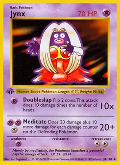 Jynx, card 31 from Base Set