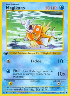Magikarp, card 35 from Base Set