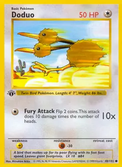 Doduo, card 48 from Base Set