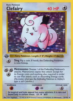 Clefairy, card 5 from Base Set