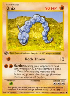 Onix, card 56 from Base Set
