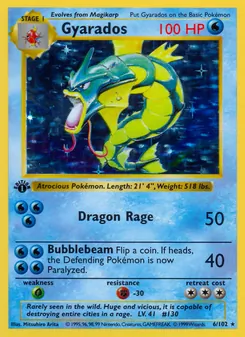 Gyarados, card 6 from Base Set