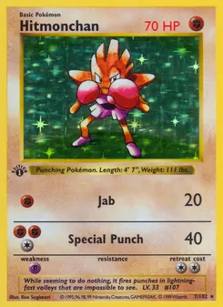 Hitmonchan, card 7 from Base Set