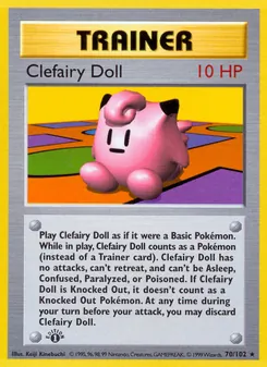 Clefairy Doll, card 70 from Base Set