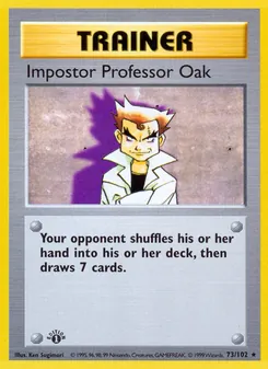 Impostor Professor Oak, card 73 from Base Set