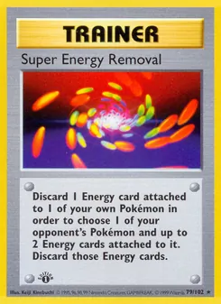 Super Energy Removal, card 79 from Base Set