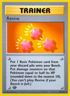 Revive, card 89 from Base Set