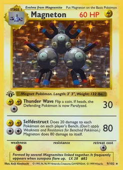 Magneton, card 9 from Base Set