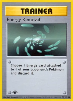 Energy Removal, card 92 from Base Set