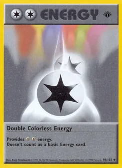 Double Colorless Energy, card 96 from Base Set