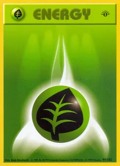 Grass Energy, card 99 from Base Set