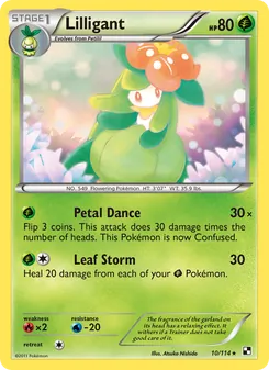 Lilligant, card 10 from Black & White
