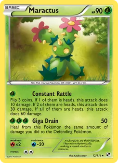 Maractus, card 12 from Black & White