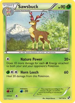 Sawsbuck, card 14 from Black & White
