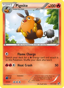 Pignite, card 17 from Black & White