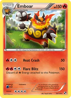 Emboar, card 19 from Black & White