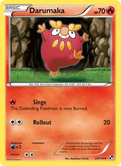 Darumaka, card 24 from Black & White