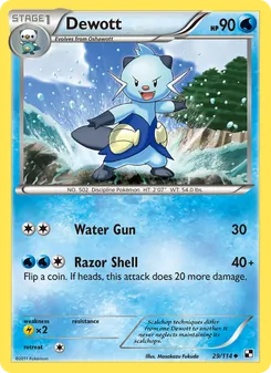 Dewott, card 29 from Black & White