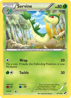 Servine, card 3 from Black & White