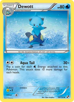Dewott, card 30 from Black & White