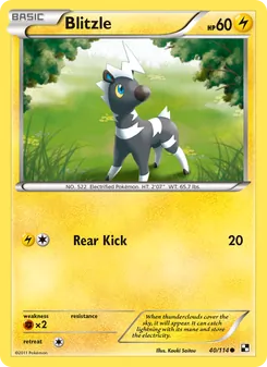 Blitzle, card 40 from Black & White