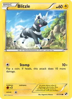 Blitzle, card 41 from Black & White