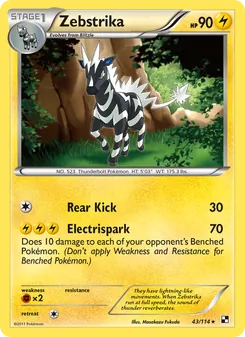 Zebstrika, card 43 from Black & White