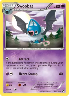 Swoobat, card 51 from Black & White