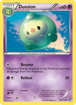 Duosion, card 56 from Black & White