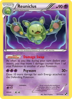 Reuniclus, card 57 from Black & White
