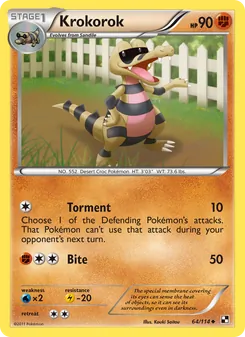 Krokorok, card 64 from Black & White