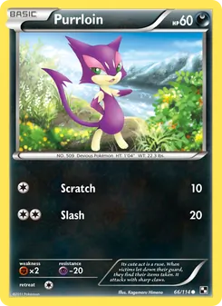 Purrloin, card 66 from Black & White