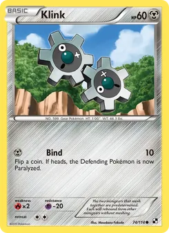 Klink, card 74 from Black & White