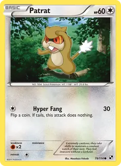 Patrat, card 78 from Black & White