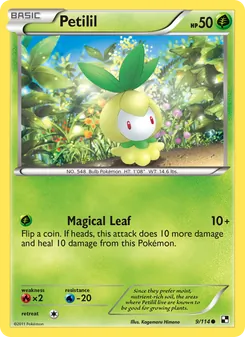 Petilil, card 9 from Black & White